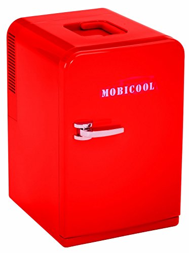 Mobicool F15 - Nevera Termoeléctrica Pequeña, Conexiones 12   230 V, 14 Litros de Capacidad, Color Rojo