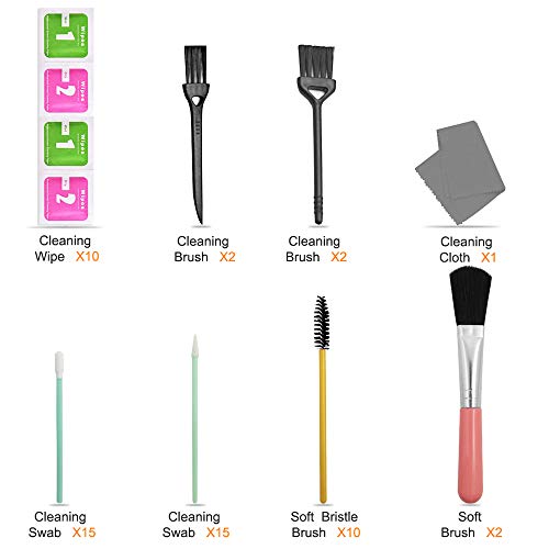 57 Pcs Professional Cleaning Kit,Sonku Cleaner Tool Set for Cameras/Cell Phones/Headphones/Keyboards