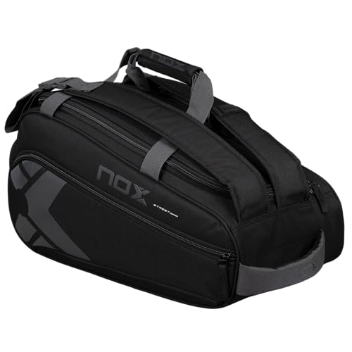 Nox Street Series Padel Backpack with Large Storage Capacity and NOX ThermoTech Technology. (BLACK/GREY)