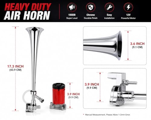 Generic BJ Auto Heavy Duty Air Horn 150DB, 12V, 45CM - Image 3