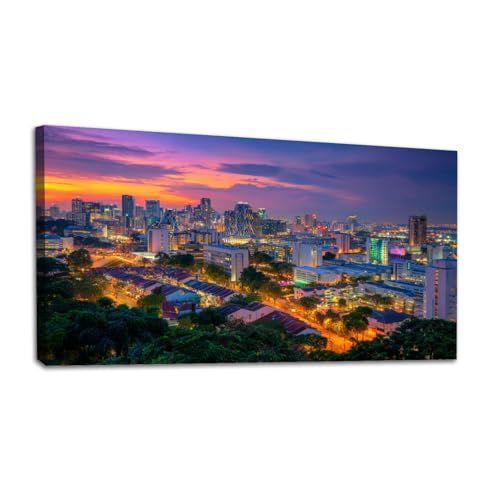 LARGE 30"x 60" 3 Panels Art Canvas Print Beautiful Montreal Canada City ...
