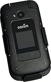 Holster for Sonim XP3 Plus Flip Phone, Nakedcellphone Black [Rotating/Ratchet] Belt Clip Holder Case...