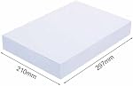 100 Sheets A4 Printer Paper, Multipurpose Copy Printer Paper Double Sided Pure White Thickened Material for Study Business Office Work