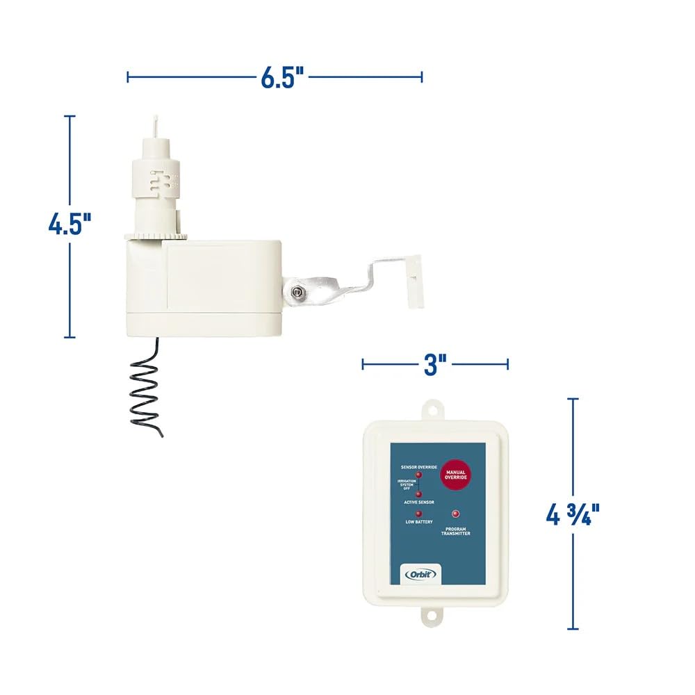 Orbit Sistema di irrigazione con sensore di pioggia e gelo cablato (sensore wireless pioggia e congelamento)