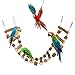 Bird Parrot Ladder Bridge Toy, Bird Swing Toy, Natural Pepper Wood Hanging Pet Chewing Toy, Rat Hamster Climbing Toys, Bird Cage Accessories, Suitable for Bird Parrot Rat Squirrel Sugar Gliders