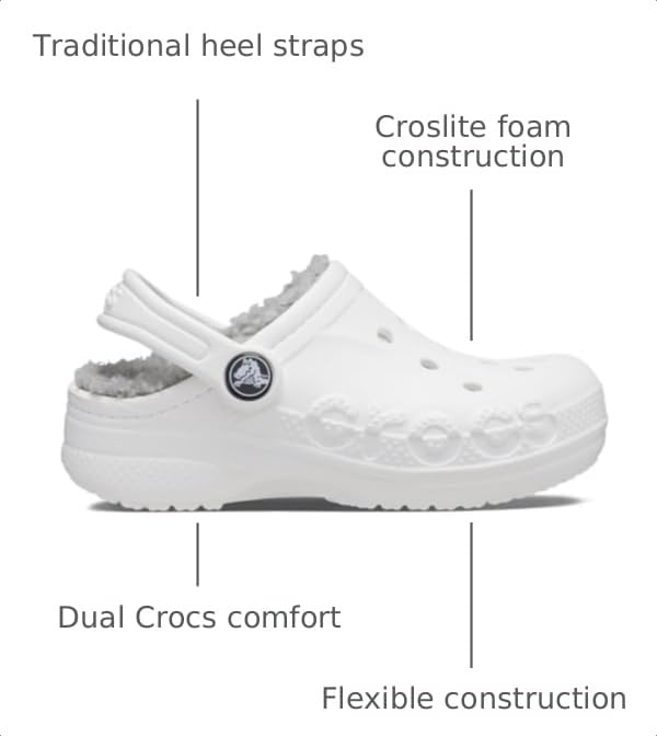 Image of Crocs Kid's Baya Lined Clogs