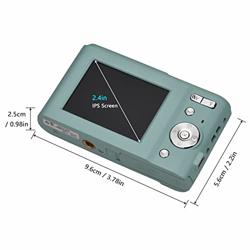 Andoer Câmera digital portátil de 48 MP 1080p tela IPS de 2,4 polegadas com zoom de 16 x, focagem au