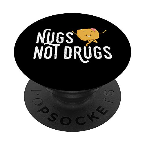 Nugs Not Drugs Funny Dancing Chicken Elige Nuggets PopSockets PopGrip Intercambiable