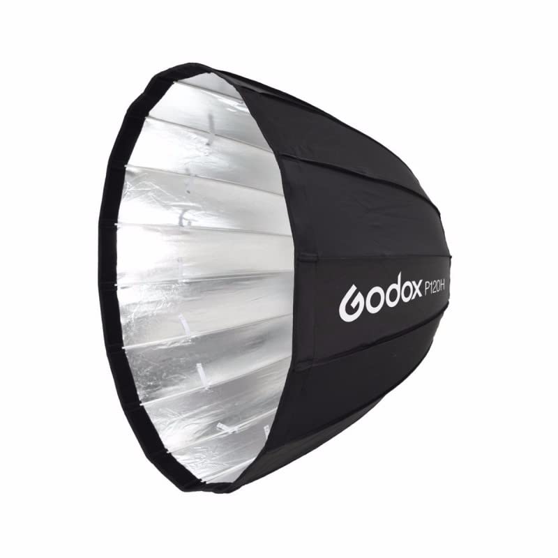 Godox P120H 120cm Deep Parabolic Soft Box with Bowens Mount Adapter Ring for Aperture (Black) (B075R4YR7K) Amazon Price History, Amazon Price Tracker