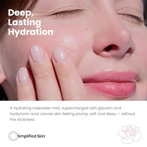 Simplified Skin Rosewater and Glycerin Spray for Face & Hair, Mist Toner Alternate view