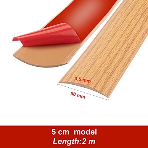 Miniatura 2 de 200cm 5cm Tira De Umbral, Tiras De Moldura De Puerta, Tiras De Transición De Piso, Tira Divisoria De Puerta De Piso Autoadhesiva, Tira De Moldura De Borde De Piso Amarillo