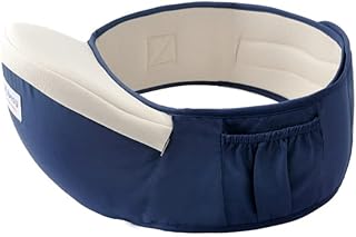 Hipseat Bebê Canguru Ergônomico Assento de Quadril Para Bebê de Colo Passeio (AZUL MARINHO)