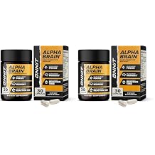 ONNIT Alpha Brain Nootropic Brain Supplement for Men and Women, IGEN Non-GMO Tested, Memory, Mental Clarity, Cognitive Support and Focus Capsules with L-Theanine and Vitamin B6, 30 Count Pack of 2