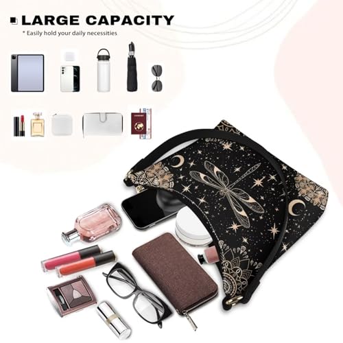 Image of Handbag for Women Leather Underam Shoulder Bag with Zipper Fashion Work Purse Waterproof Travel Wallet
