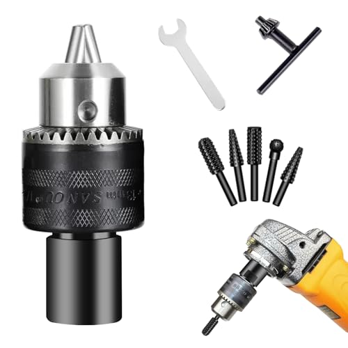 5/8"-11 Thread Angle Grinder Drill Chuck Adapter Kit | 5Pcs