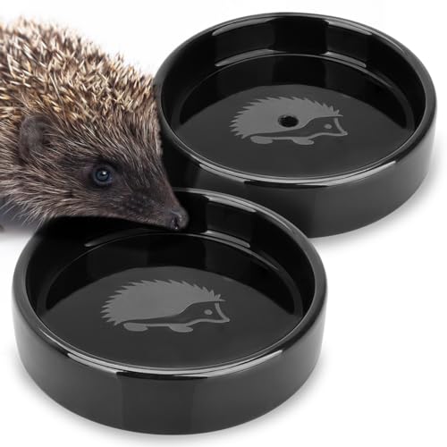 wildlife home Igel Futterschale + Trinkschale (2er Set) Futterstation stehend I Igelnapf & Igeltränke I Futterspender für Igelhaus Futterhaus, Igelfutterhaus I Wetterfest Igelfutterschüssel