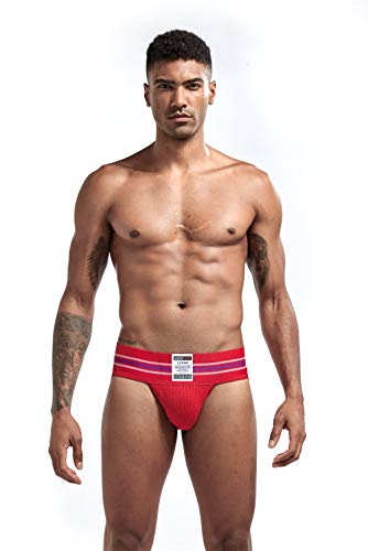 JOCKMAIL 3PCS/Pack Mens Jock Strap Briefs Mens Athletic Jockstrap Athletic Supporter Mens Thongs Underwear2