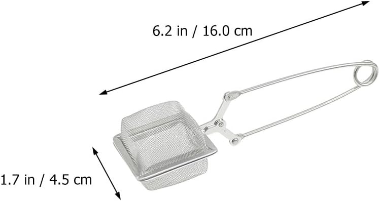 Stainless Steel Tea Strainer 6.3 Inch Extra Fine Mesh Filter for Loose Leaf Tea Brewing Kitchen Accessory Infuser for Home Use