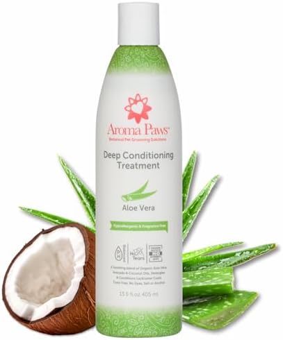 Aroma Paws Hypoallergenic Deep Conditioning Kit, Pet Shampoo and Conditioner with Aloe Vera and Chamomile and Deep Conditioning Treatment 13.5 fl oz - 2