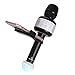 WLANTEC Wireless Karaoke Microphone with FREE Phone Holder and Disco Light - Portable Bluetooth Karaoke Machine with Speaker Perfect for Birthday and Holiday Gift (Black)