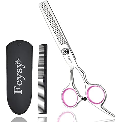 Thinning Scissors Hairdressing Layering Scissors, Fcysy Hair Thinning Scissors with Comb Hair Dressing Scissors Kit, Thinning Shears Texturising Blending Scissors Hairdresser Shears for Men Women Cover