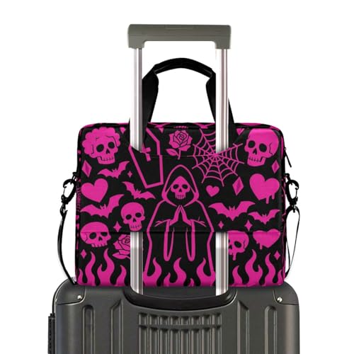 Bolso Laptop Crossbody 15.6" Estampado Rojo miniatura 4