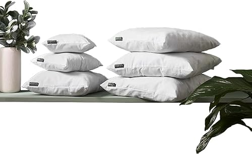 Image of WOOLROOM Classic 100% British Wool Scatter Cushion Pad 30x50 cm, 285gsm Natural Fibre Filling, Traceable, Hypoallergenic, Dust Mite Resistant, White
