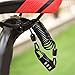 budebuse Road Bike Anti Theft Helmets Cable Lock 3 Digit Combination Portable Travel Luggage for Scooter Theft Cable Lock
