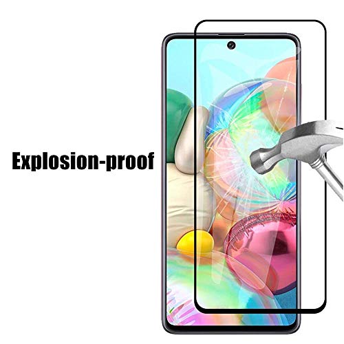 Image of Screen Protector for Samsung Galaxy A52 (Black) Tempered Glass Edge-to-Edge 6D Screen Guard With Installation Kit