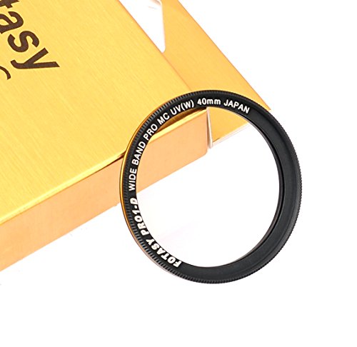 Image of Fotasy 40mm Ultra Slim UV Protection Lens Filter, Nano Coatings MRC Multi Resistant Coating Oil Water Scratch, 16 Layers Multicoated 40mm UV Filter