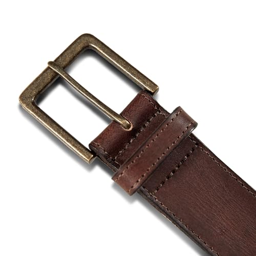 Image of Lucky Brand Men's Jeans Leather Belt| Classic| Casual| Dress| Everyday| American Heritage| Genuine Leather| Metal Buckle