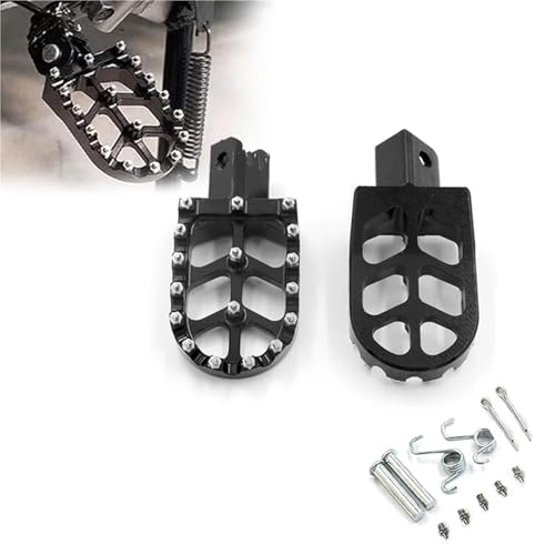 Repose-Pieds Moto Tout-Terrain pour Rouler en Pit Bike et Enduro sur Terrain Boueux