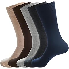 5 Pairs (Khaki, Coffee, Light Grey, Dark Grey, Navy)