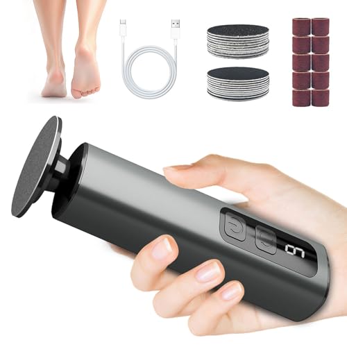 Éliminateur de callosités électrique pour pieds à 9 vitesses avec recharge Type-C