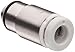 SMC KQ2S23-M3G Stainless Steel Push-to-Connect Tube Fitting, Hex Socket Head Adapter, 3.2 mm Tube OD x M3 x 0.5 Male (Pack of 10)