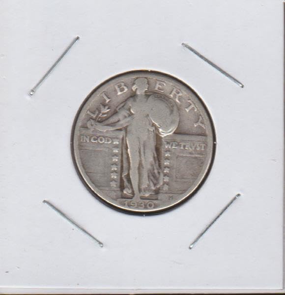 1930 Standing Liberty (1916-1930) (90% Silver) Quarter Very Good