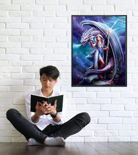 Puzzle Compact 1000 pièces : Anne Stokes Mage dragon Clementoni Puzzles - vue 7