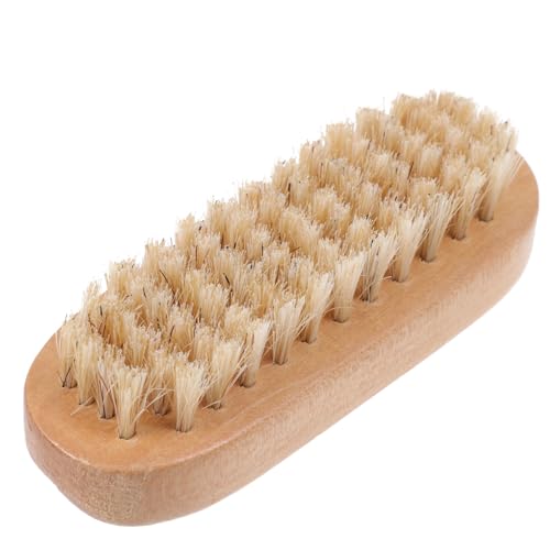 NOLITOY 1 Pc cepillo para limpio limpiador cepillo de uñas con mango esponja equipo pinceles para uñas pinceles uñas herramienta de arte de uñas cepillo para fregar de madera