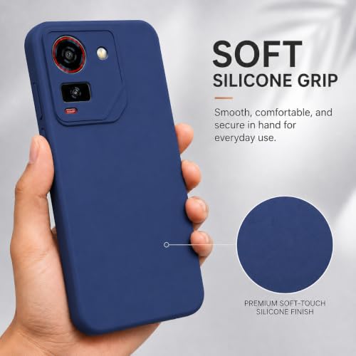 Image of FIRST MART Matte Silicone Back Cover for AI+Pluse - Blue