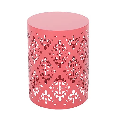 Christopher Knight Home Mathena Outdoor Side Tables - Dark Coral