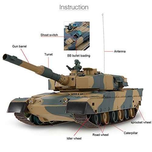 image for POCO DIVO Type 90 Japan Battle Tank RC Airsoft Panzer 1/24 Scale Model