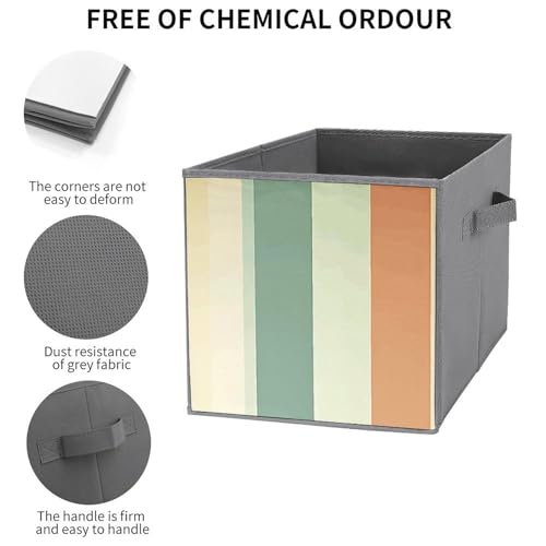 Boîtes de rangement rétro pour dressing ordonné lot de 6 bacs pliants - 4