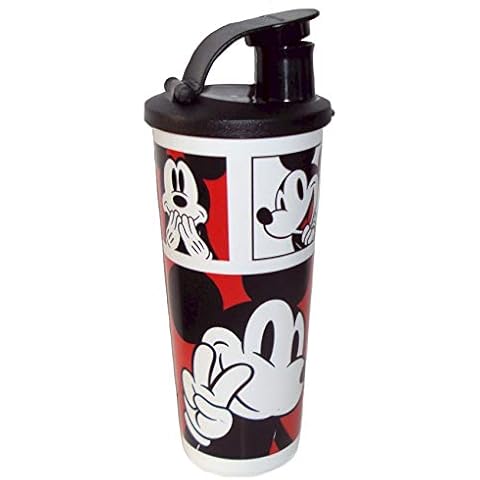 Vaso Tupperware Mickey Mouse con tapa abatible de 473 ml Cover
