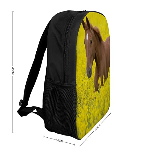 Sac à dos d'école de cheval imprimé 3D pour les loisirs