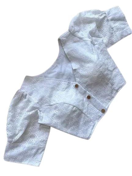 Trending Hakoba Puff Sleevess Blouse-image-0