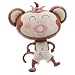 Baby Girl Monkey Helium Foil Balloon - 41 inch