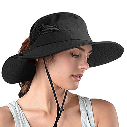 La Mejor Lista de Sombreros y gorras para Mujer los más recomendados. 49 AUTOWT Sombreros de Sol para Mujeres, Mujer Agujero de Cola de Caballo Sombrero Cubo ala Ancha Algodón Sombreros Sol de Verano ala Ancha Protección Solar UV Gorra Ajustable Pesca...