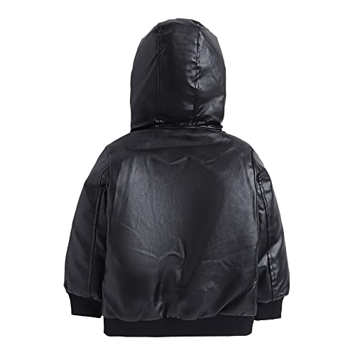 Image of Hopscotch Boy's Polyester Pu Full-Sleeve Solid Standard Length Jacket