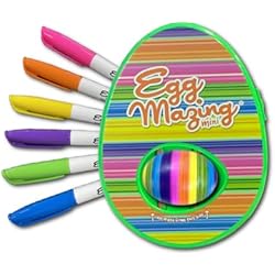مجموعة أدوات تزيين صغيرة لبيض عيد الفصح من EggMazing - تتضمن أداة تزيين البيض و6 علامات - للأعمار من 3 سنوات فما فوق [قد تختلف العبوة]
