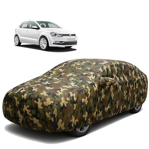 Image of Sulfar 100% Waterproof Car Body Cover for Volkswagen Polo - Triple-Stitched Dustproof UV, Heat & Rain Protection with Mirror Pockets, Full-Bottom Elastic & Free Storage Bag - All-Weather Indoor Outdoo